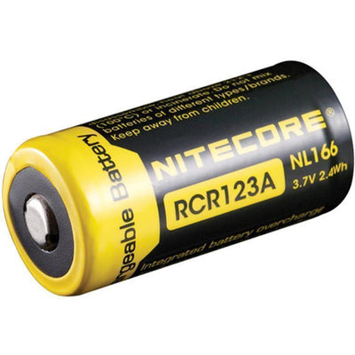 NL166 - NITECORE LI-ION RECHARGEBALE BATTERY RCR123A (3.7V; 650mAh)