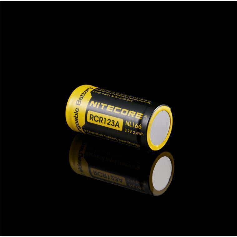 NL166 - NITECORE LI-ION RECHARGEBALE BATTERY RCR123A (3.7V; 650mAh)
