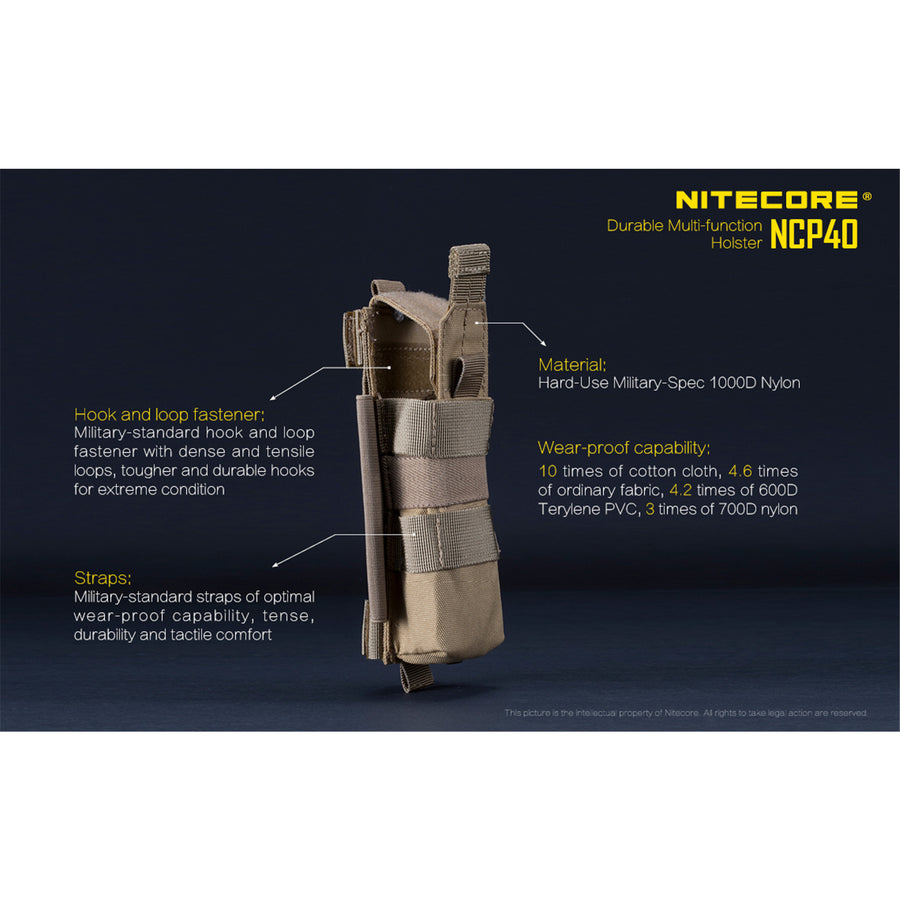 NCP40 - NITECORE HOLSTER FOR TACTICAL TORCH MH27 / MH27UV