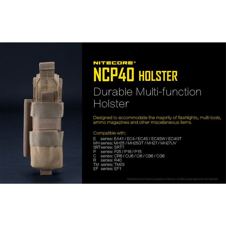 NCP40 - NITECORE HOLSTER FOR TACTICAL TORCH MH27 / MH27UV