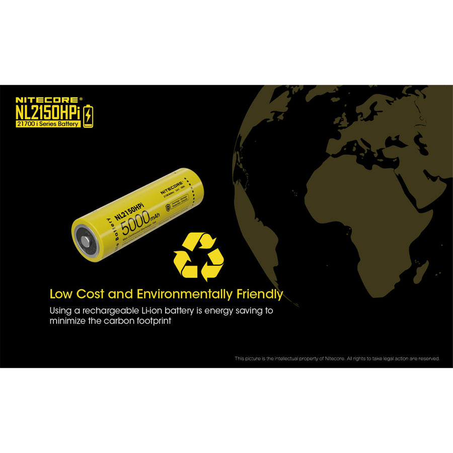 NL2150HPI - NITECORE 21700i WIEDERAUFLADBARER AKKU 3.6V 5000MAH