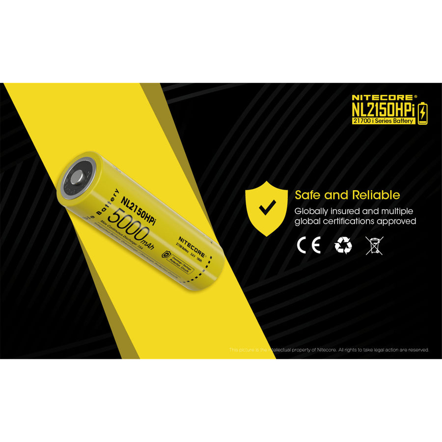 NL2150HPI - NITECORE 21700i WIEDERAUFLADBARER AKKU 3.6V 5000MAH