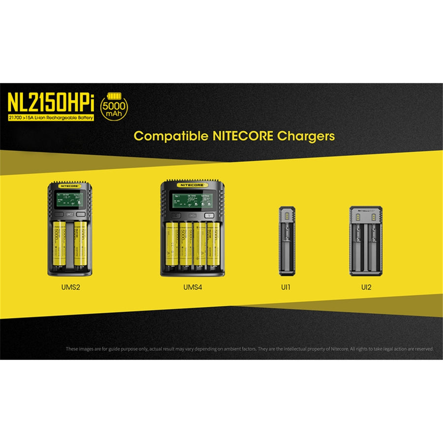 NL2150HPI - NITECORE 21700i WIEDERAUFLADBARER AKKU 3.6V 5000MAH