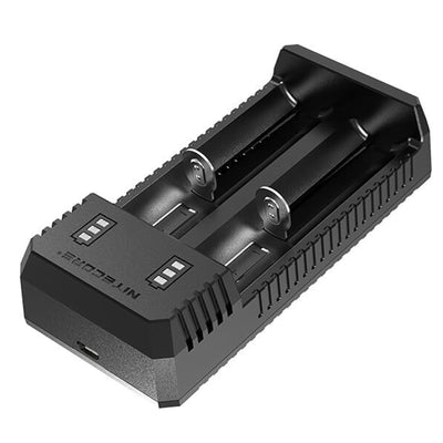 UI2 - Nitecore UI2 Zwei-Schacht USB-Ladegerät; für 18650; 21700; 18350; 20700 Akkus