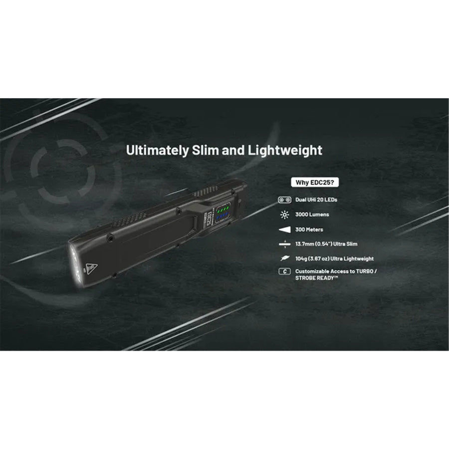EDC25 - NITECORE EDC25 3000 LUMEN EDC TORCH