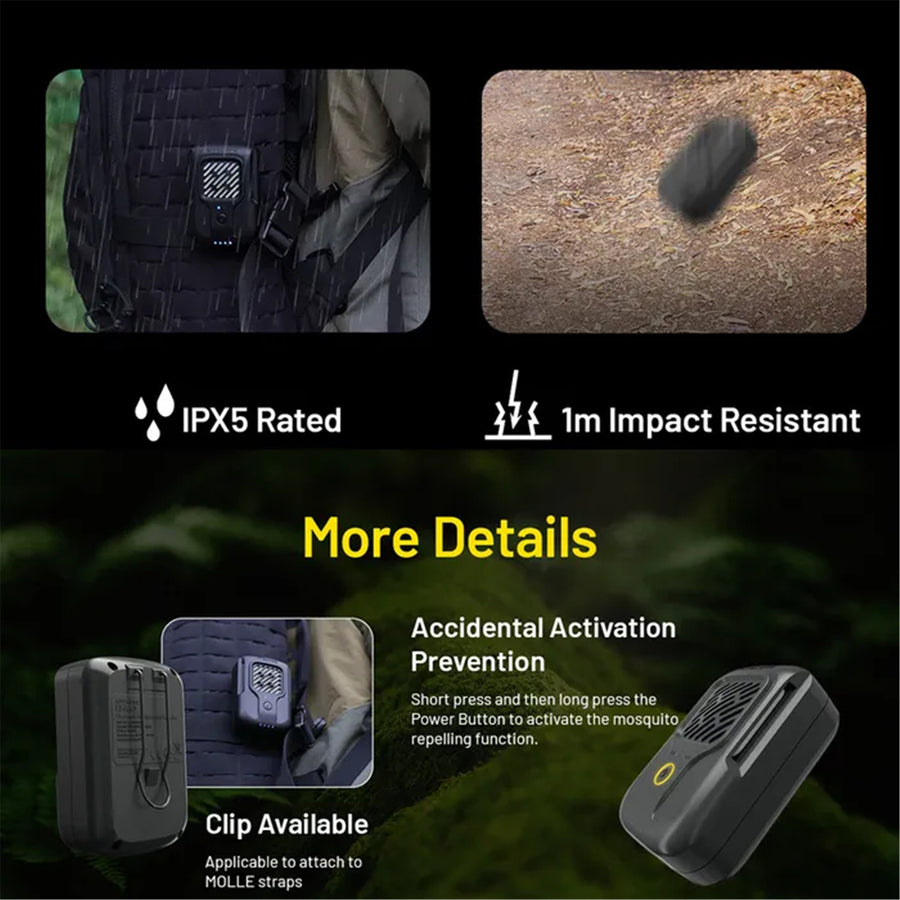EMR40 - NITECORE EMR40 PORTABLE ELECTRONIC MULTIPURPOSE REPELLER