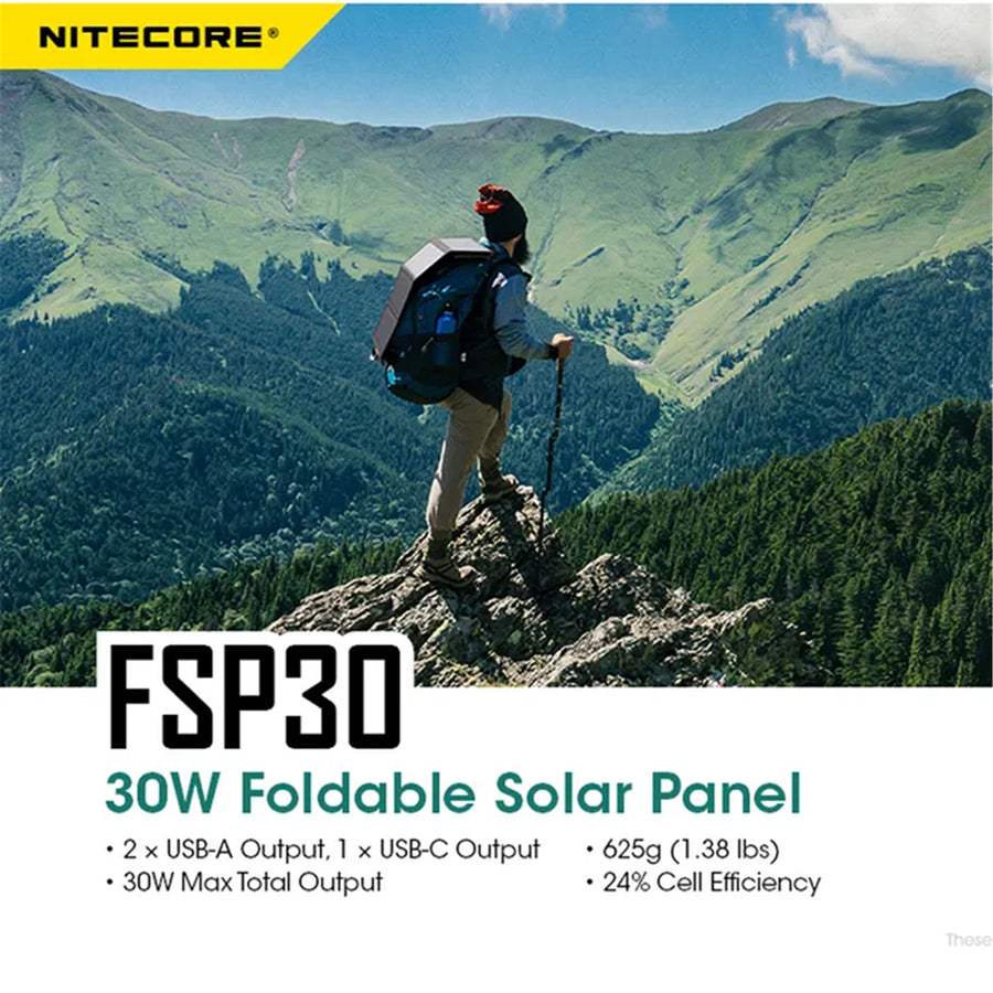 FSP30 - NITECORE FOLDABLE SOLAR PANEL | 30W