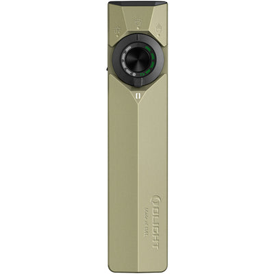 Olight ArkPro Ultra Flat Unibody EDC Flashlight (Olive Green CW) 4 Lights, 7 Configurations, UV, 1500 Lumens, 205M Beam, Internal 2000mah Battery