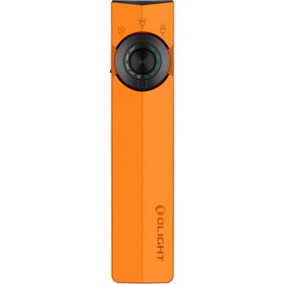 Olight ArkPro Flat Unibody EDC Flashlight (Orange CW) 4 Lights, 7 Configurations, UV, 1500 Lumens, 205M Beam, Internal 2000mah Battery
