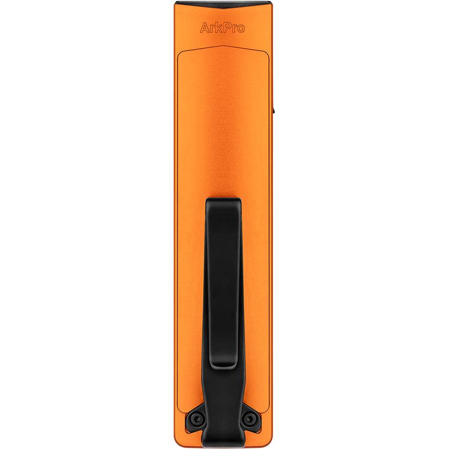 Olight ArkPro Flat Unibody EDC Flashlight (Orange CW) 4 Lights, 7 Configurations, UV, 1500 Lumens, 205M Beam, Internal 2000mah Battery