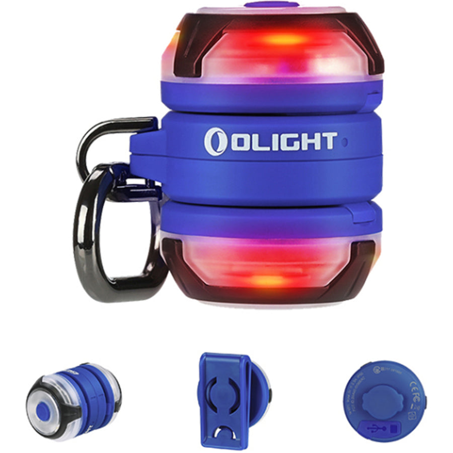 Olight Gober 2 Smart Signal Light (Blue) 11 Settings, 4 Light Modes, USB-C, Built-In Battery