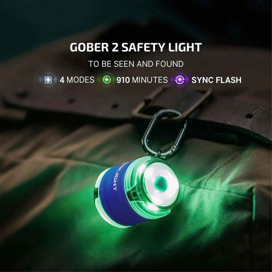 Olight Gober 2 Smart Signal Light (Blue) 11 Settings, 4 Light Modes, USB-C, Built-In Battery