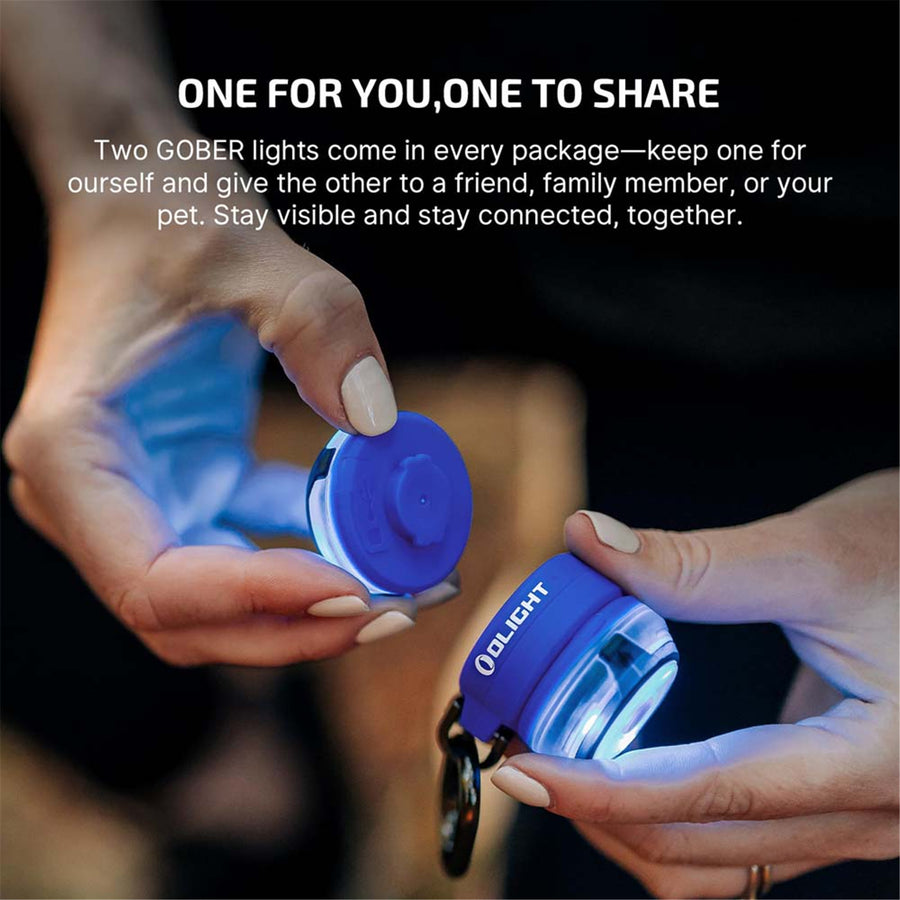 Olight Gober 2 Smart Signal Light (Blue) 11 Settings, 4 Light Modes, USB-C, Built-In Battery