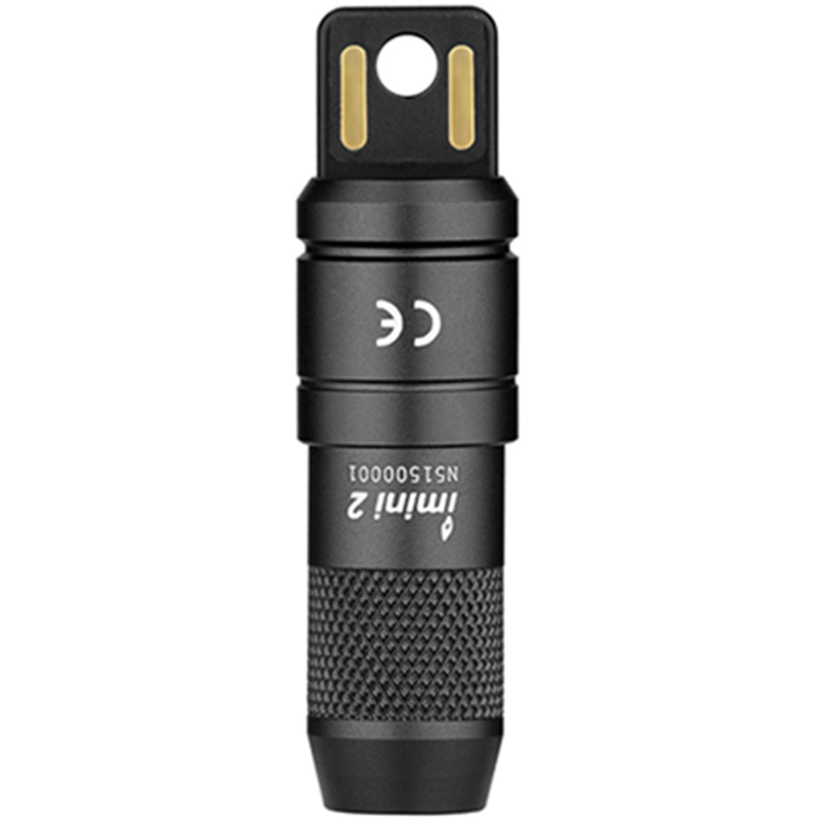 Olight Imini 2 Rechargeable Mini Flashlight (Black) USB Plug-In, Magnetic and Ultra Compact