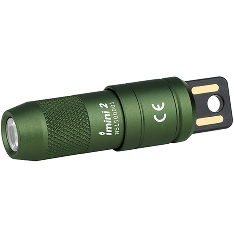 Olight Imini 2 Rechargeable Mini Flashlight (OD Green) USB Plug-In, Magnetic and Ultra Compact