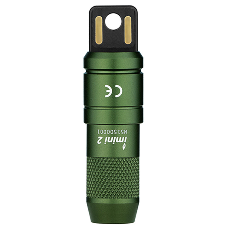 Olight Imini 2 Rechargeable Mini Flashlight (OD Green) USB Plug-In, Magnetic and Ultra Compact