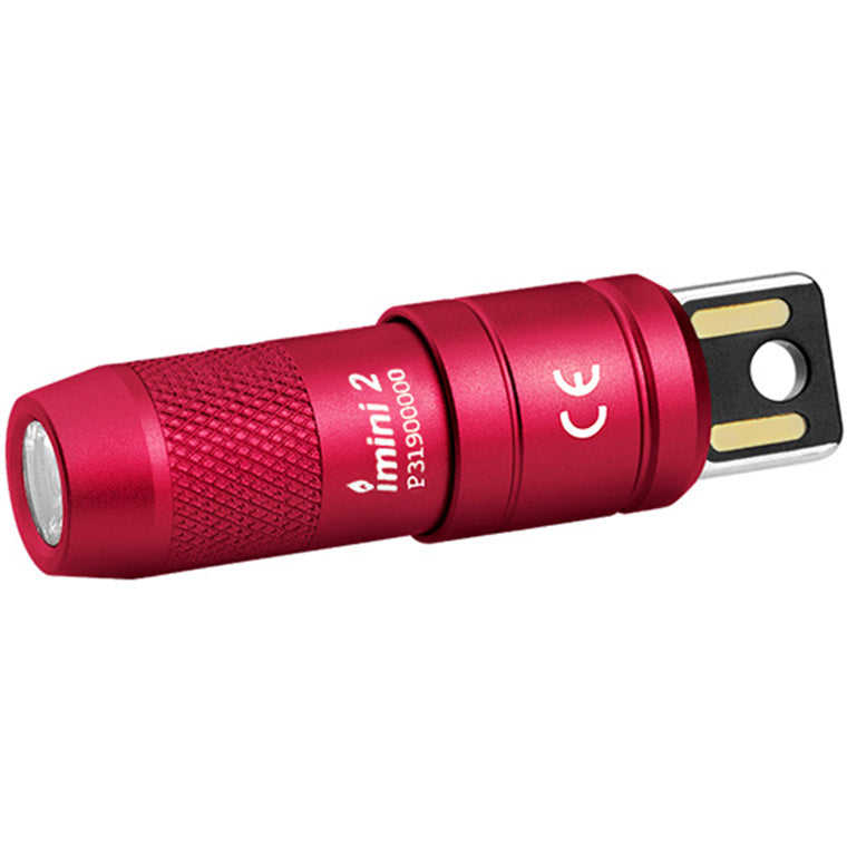 Olight Imini 2 Rechargeable Mini Flashlight (Passionate Red) USB Plug-In, Magnetic and Ultra Compact