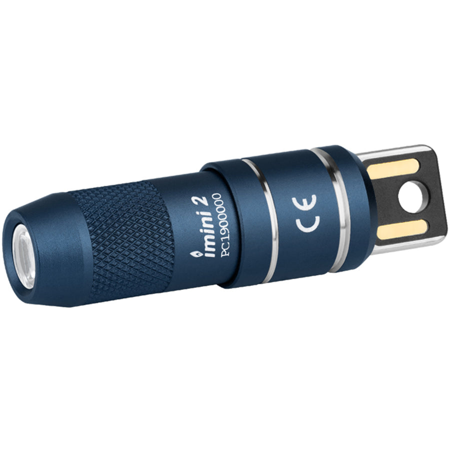 Olight Imini 2 Rechargeable Mini Flashlight (Midnight Blue) USB Plug-In, Magnetic and Ultra Compact