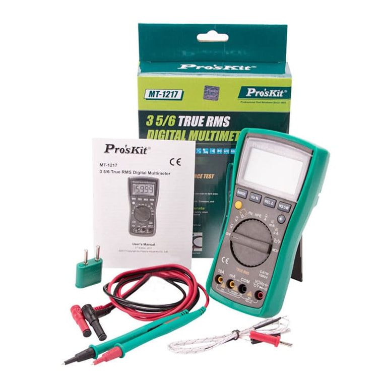 ProsKit MT-1217 3 5/6 Auto Range Digital Multimeter 3999 Counts 1000V 10A
