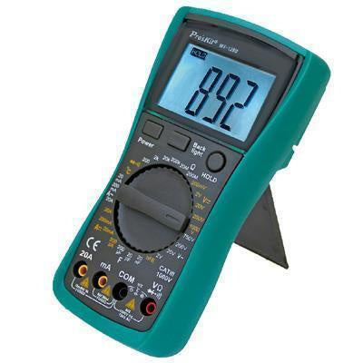 ProsKit MT-1280 3 5/6 Digital True RMS Multimeter, CAT III 1000V, AC True RMS, Large Capacitance Test