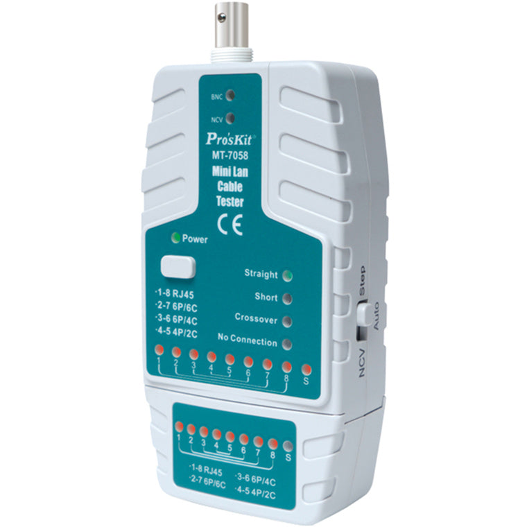 ProsKit MT-7058 Wire Tester Mini Lan Ethernet Cable Tester Multifunctional Network Cable Tester RJ45 RJ11 RJ12 Cat5 Cat6