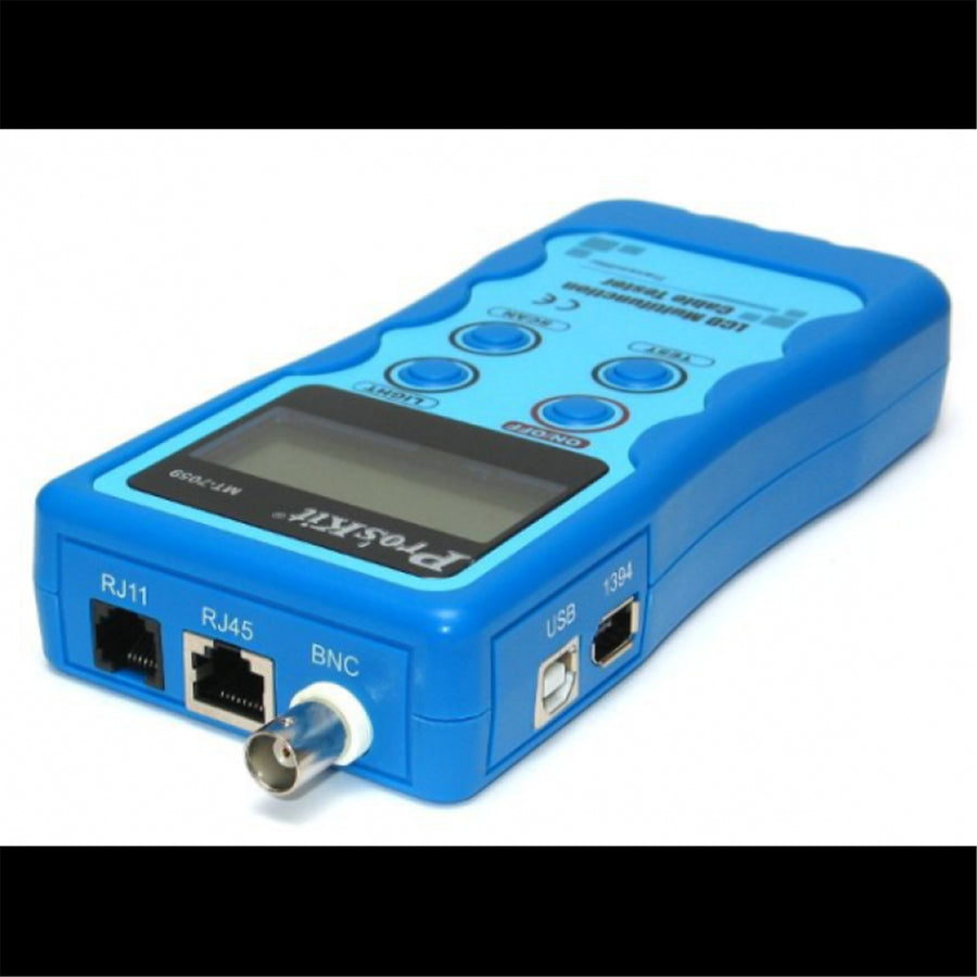 ProsKit MT-7059 LCD Display Multifunction Cable Tester Wire LAN Cable Tracing