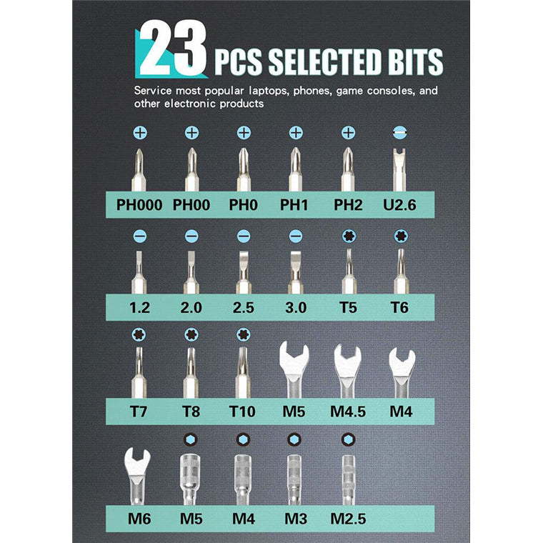ProsKit SD-9827M DIY Tool 27 IN 1 Screwdriver Set For Cell Phone, Notebook, Electronic Field, Home, Office, Bike and More