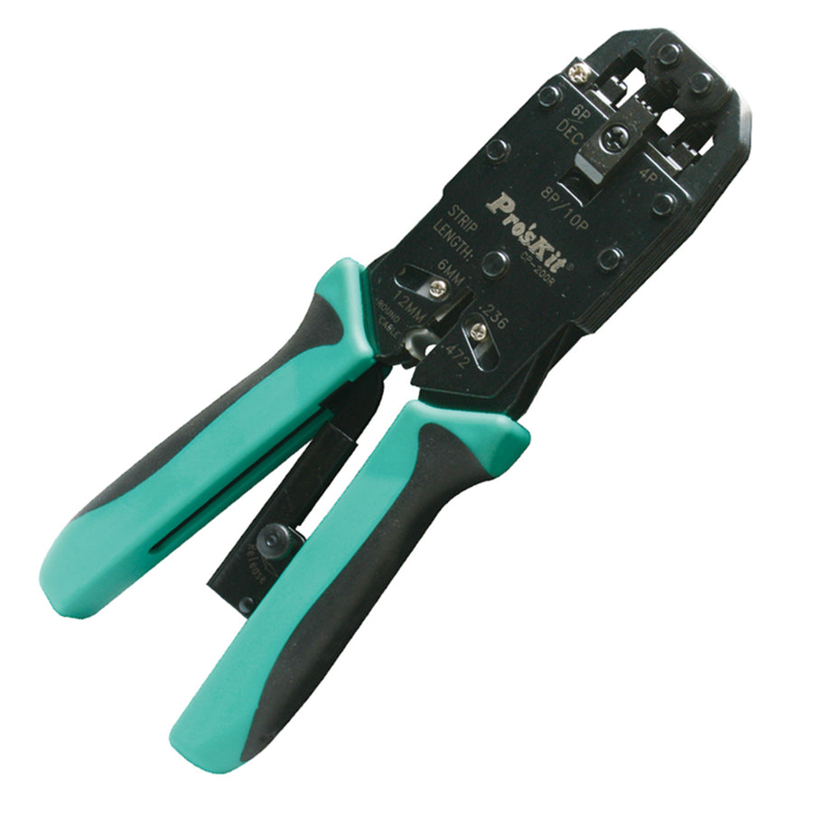 ProsKit CP-200R 4 in 1 Professional Modular Crimps Strips & Cuts Tool (205mm)