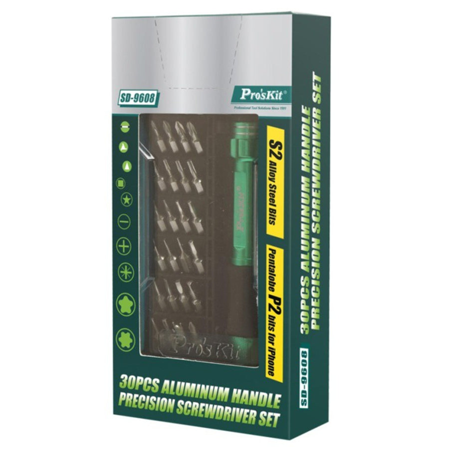 ProsKit SD-9608 30pcs Aluminum Handle Precision Screwdriver set