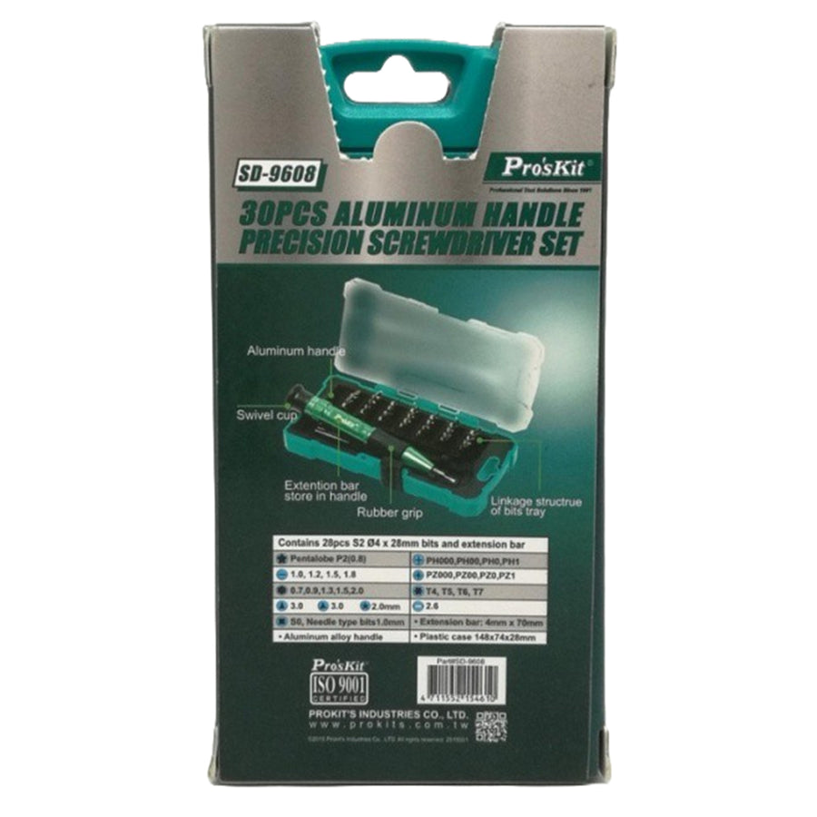 ProsKit SD-9608 30pcs Aluminum Handle Precision Screwdriver set