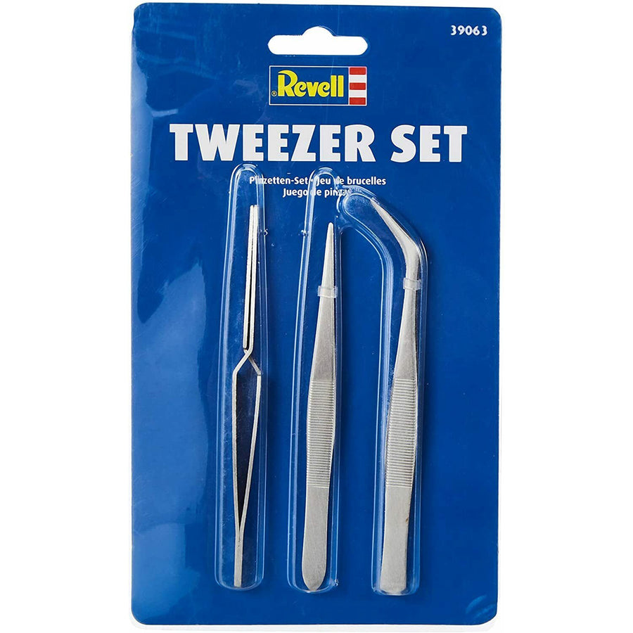Revell RV39063 - REVELL SET OF 3 TWEEZERS