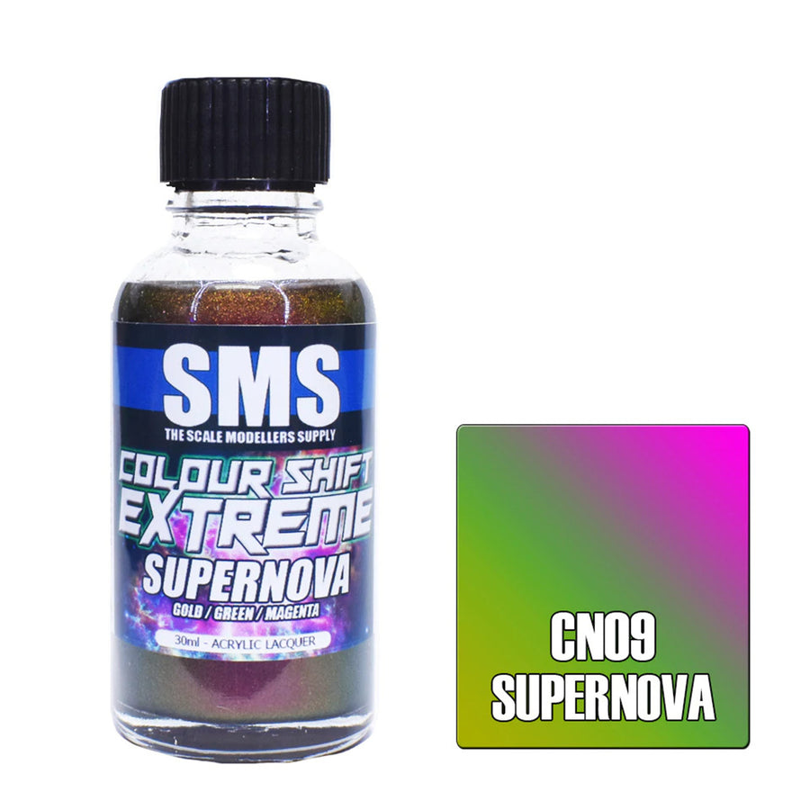 SMS CN09 - AIRBRUSH FARBE 30ML FARBWECHSEL EXTREME SUPERNOVA ACRYLAC LACK FARBWECHSEL MODELLBAU ZUBEHÖR