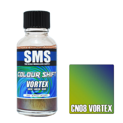 SMS CN08 - AIRBRUSH FARBE 30ML FARBWECHSEL VORTEX ACRYL LACK SCALE MODELLERS SUPPLY