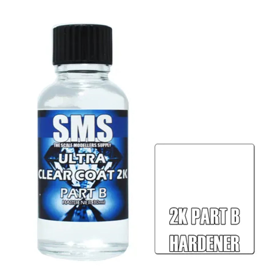 SMS AIRBRUSH PAINT ULTRA CLEAR COAT 2K SET FOR SCALE MODELS