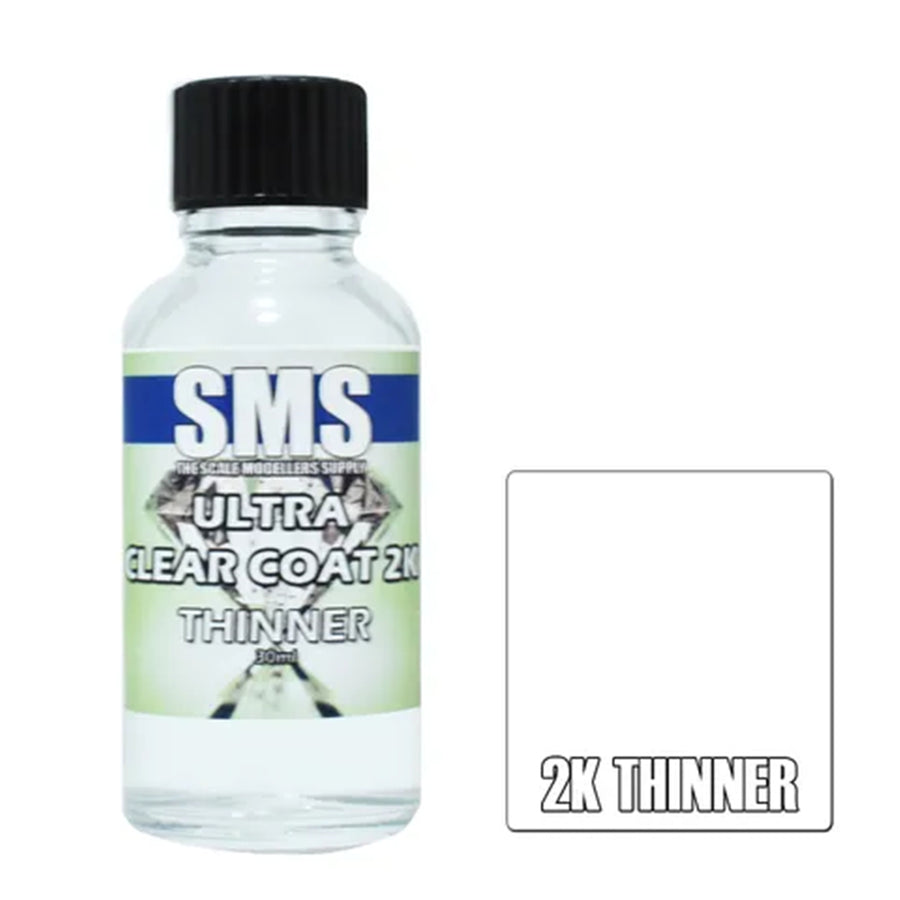 SMS AIRBRUSH PAINT ULTRA CLEAR COAT 2K SET FOR SCALE MODELS