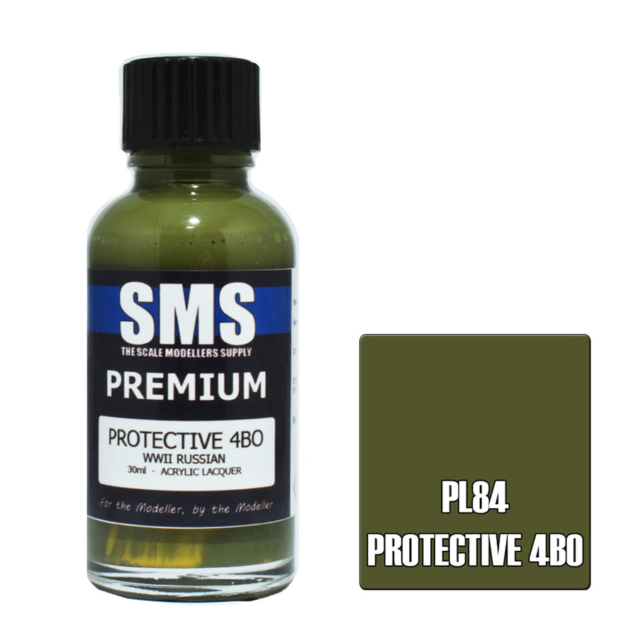 SMS PL84 - AIR BRUSH FARBE 30ML PREMIUM SCHUTZ 4BO ACRYLLACK MODELLBAUER BEDARF