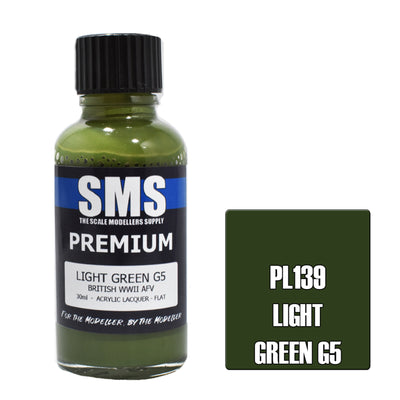 SMS PL139 - AIR BRUSH PAINT 30ML PREMIUM LIGHT GREEN G5 ACRYLLACK MODELLBAU ZUBEHÖR