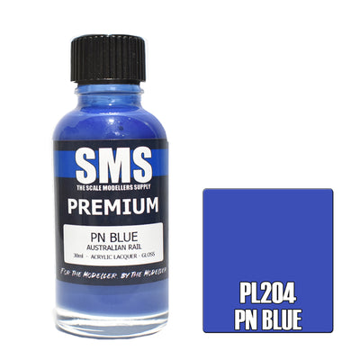 SMS PL204 - AIRBRUSH-FARBE 30ML PREMIUM PN BLAU ACRYL-LACK FÜR MODELLBAUER