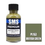 SMS PL153 - AIRBRUSHFARBE 30ML PREMIUM BRITISH GREEN SCC NO.7 ACRYLLACK FÜR MODELLBAUER