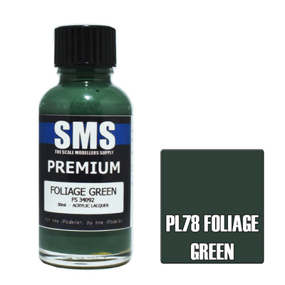 SMS AIR BRUSH PAINT 30ML PREMIUM FOLIAGE GREEN ACRYLIC LACQUER SCALE MODELLERS SUPPLY