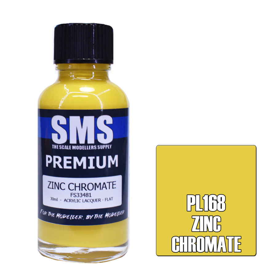 SMS PL168 - AIR BRUSH PAINT 30ML PREMIUM ZINC CHROMATE ACRYLIC LACQUER SCALE MODELLERS SUPPLY