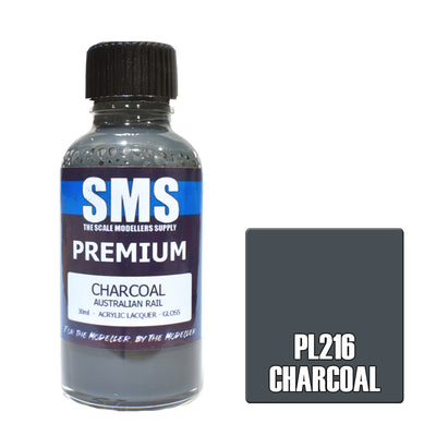 SMS PL216 - AIRBRUSHFARBE 30ML PREMIUM ANTHRAZIT ACRYL LACK MODELLBAUBEDARF