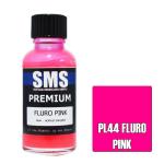 SMS PL44 - AIR BRUSH PAINT 30ML PREMIUM FLURO PINK ACRYLIC LACQUER SCALE MODELLERS SUPPLY