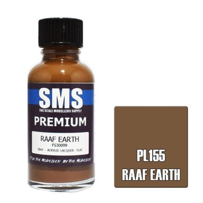 SMS PL155 - AIR BRUSH PAINT 30ML PREMIUM RAAF EARTH ACRYLLACK FÜR MODELLBAUER