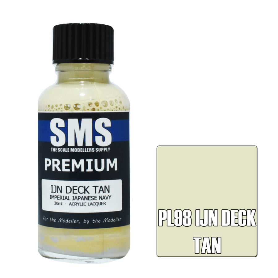 SMS PL98 - AIRBRUSH FARBE 30ML PREMIUM IJN DECK TAN ACRYLHARZLACK SCALE MODELLERS SUPPLY