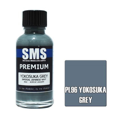 SMS PL96 - AIRBRUSH FARBE 30ML PREMIUM YOKOSUKA GRAU (IJN) ACRYL-LACK MODELLBAU ZUBEHÖR
