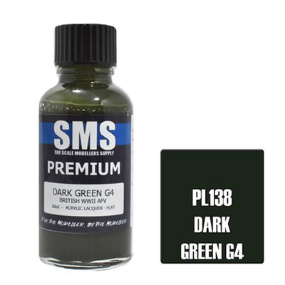 SMS PL138 - AIRBRUSH-FARBE 30ML PREMIUM DUNKELGRÜN G4 ACRYL-LACK MODELLBAUER-ZUBEHÖR