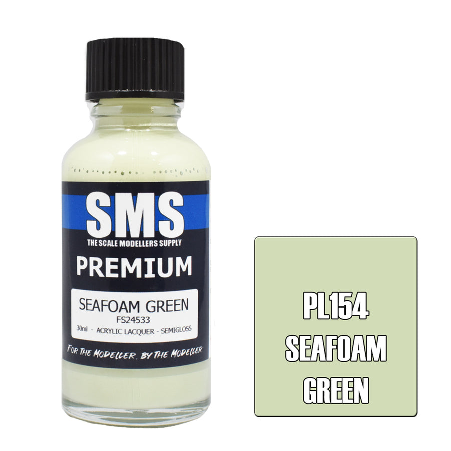 SMS PL154 - AIR BRUSH PAINT 30ML PREMIUM SEAFOAM GREEN  ACRYLIC LACQUER SCALE MODELLERS SUPPLY