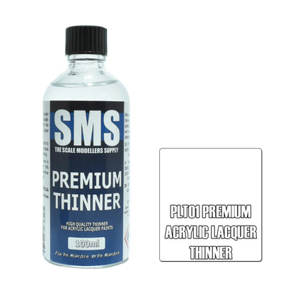 SMS AIRBRUSH PAINT 100ML THINNERS ACRYLIC LACQUER SCALE MODELLERS SUPPLY