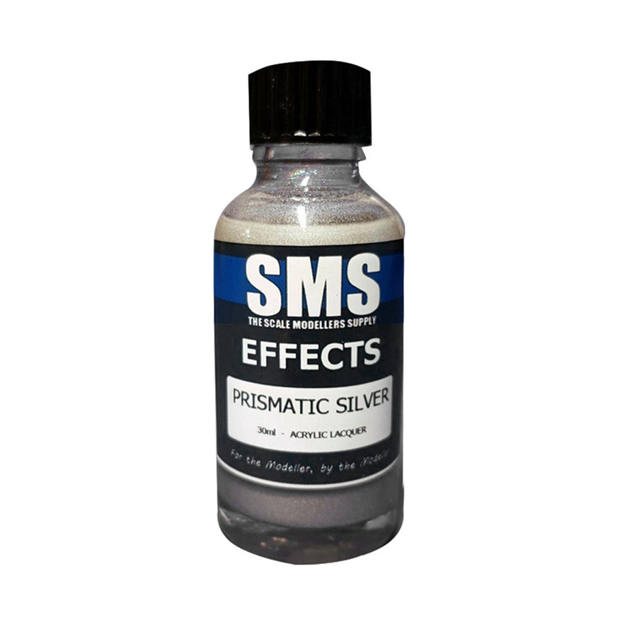 SMS AIRBRUSH PAINT 30ML EFFECTS PRISMATIC SILVER ACRYLIC LACQUER SCALE MODELLERS SUPPLY